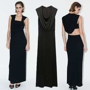 Zara Black Sleeveless Maxi Dress